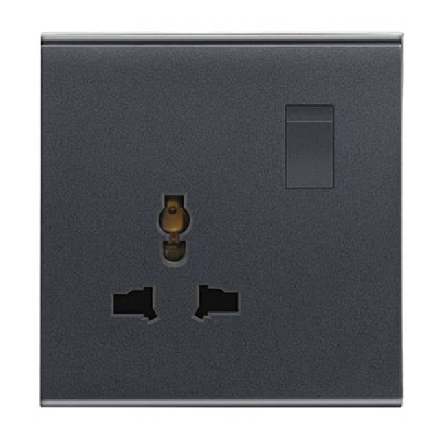 BROADWAY BLACK 1G 13A SW  UNIVERSAL SOCKET