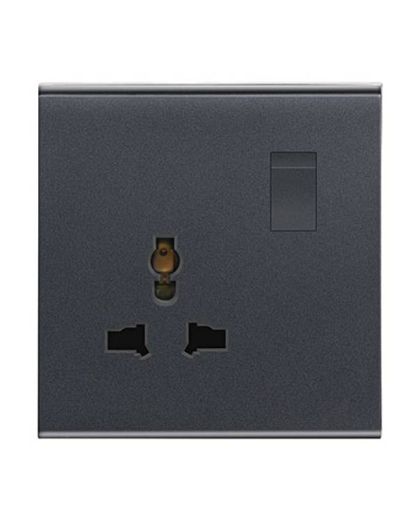 BROADWAY BLACK 1G 13A SW  UNIVERSAL SOCKET
