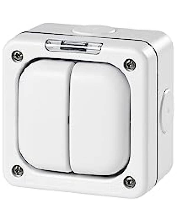 10A IP66 2G 1W SWITCH WHT
