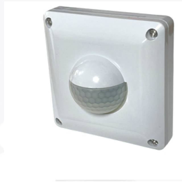 PIR WALL MOUNTED SENSOR 3x3 6A With Override Sw