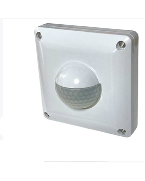 PIR WALL MOUNTED SENSOR 3x3 6A With Override Sw