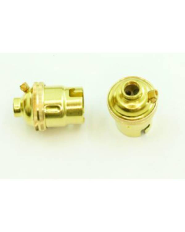 B22 BRASS HOLD. PLAIN 10mm EARTHD (Bx10)