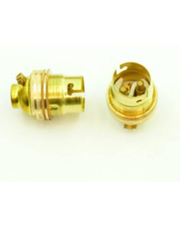 B22 BRASS HOLD. W/RING 13mm EARTHD (Bx10)