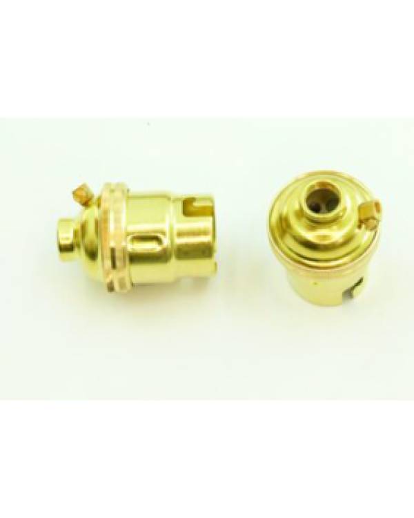 B22 BRASS HOLD. W/RING 10mm EARTHD (Bx10)