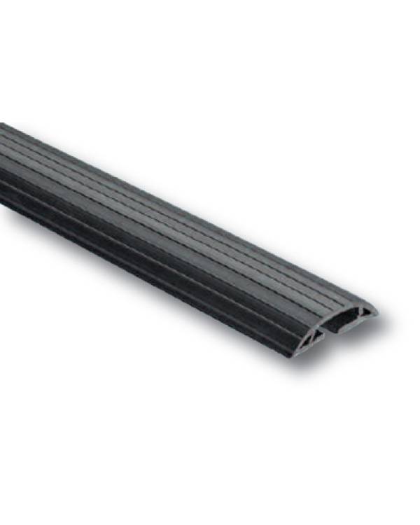 FLOOR CABLE PROTECTOR MED BLACK PVC 19x9.5mm