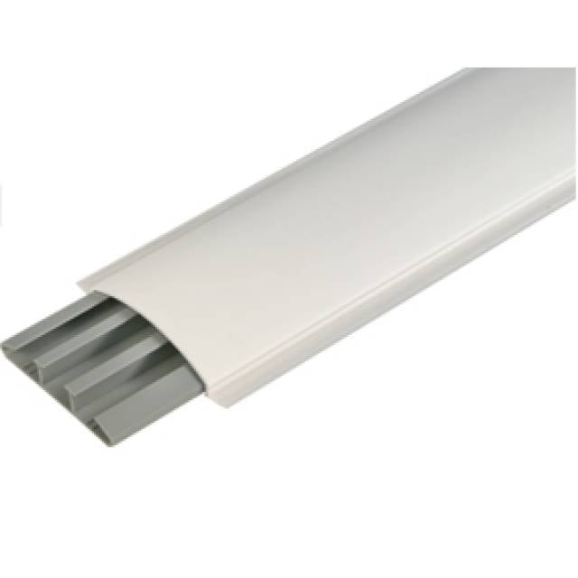 FLOOR CABLE PROTEC LRG WHT PVC 75 x 17mm Lx2m