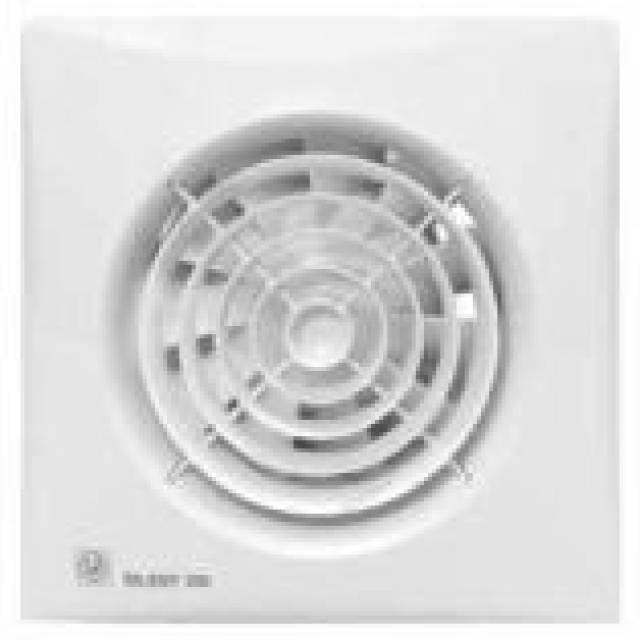 WC SILENT 200 CRZ 16W w/TIMER WHT 118mm Ø (Bx4)