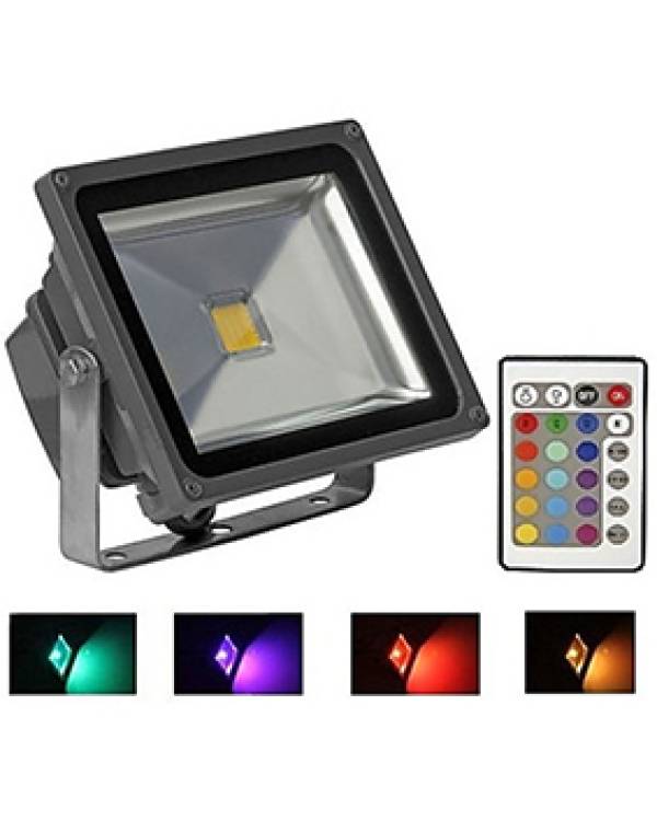 LED FLOOD SLIM 240V RGB  IP65 BLK 100W (Bx4)