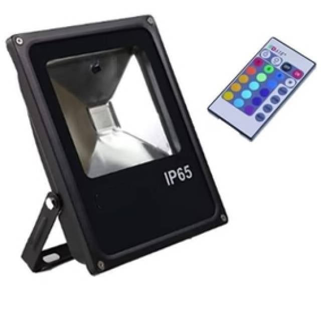 LED FLOOD SLIM 240V RGB  IP65 BLK 50W (Bx10)