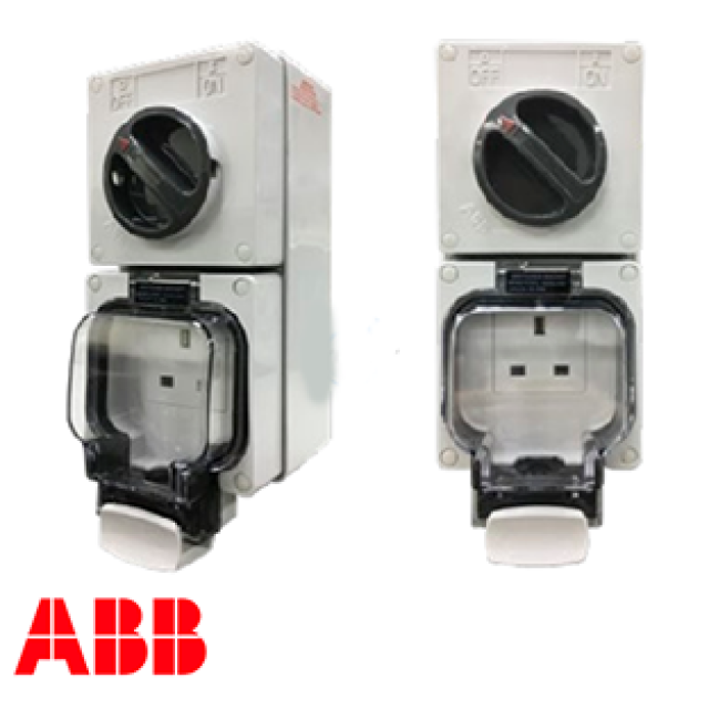 IP55 SWITCH SOCKET 1G 13A SURF WHT (Bx20)