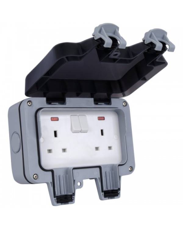 IP66 SWITCH SOCKET 2G 13A SURFACE DP