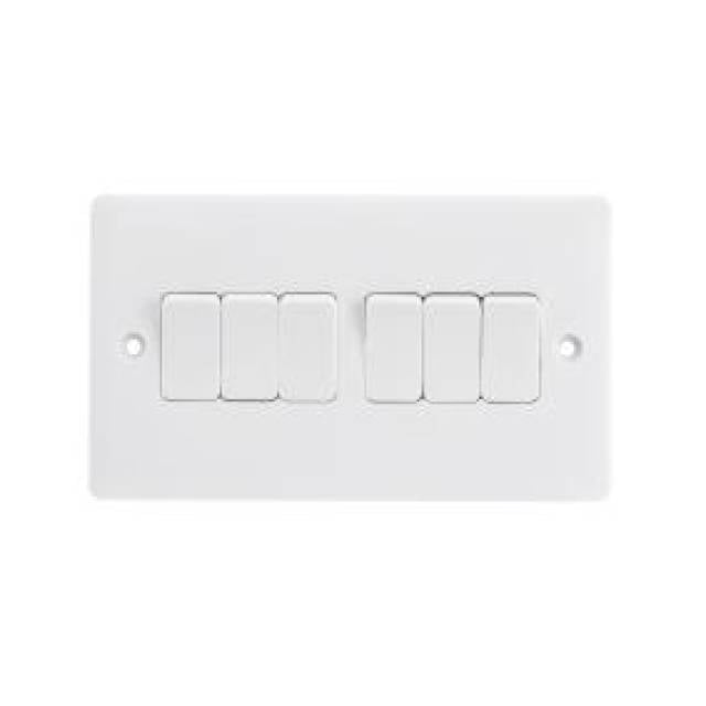 PROFILE+ WHITE SW FL 6G 2W 6X4
