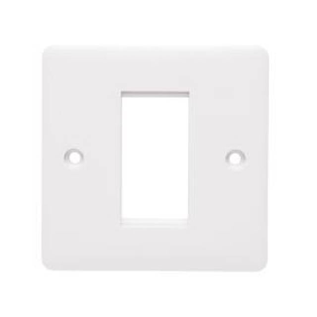 PROFILE+ WHITE 1G 1Mod EURO PLATE 25x50