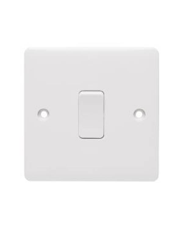 PROFILE+ WHITE SW FL 1G RETRACTIVE