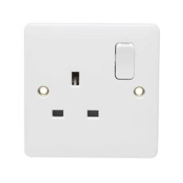 PROFILE+ WHITE 13A DP SW SOCKET 1G