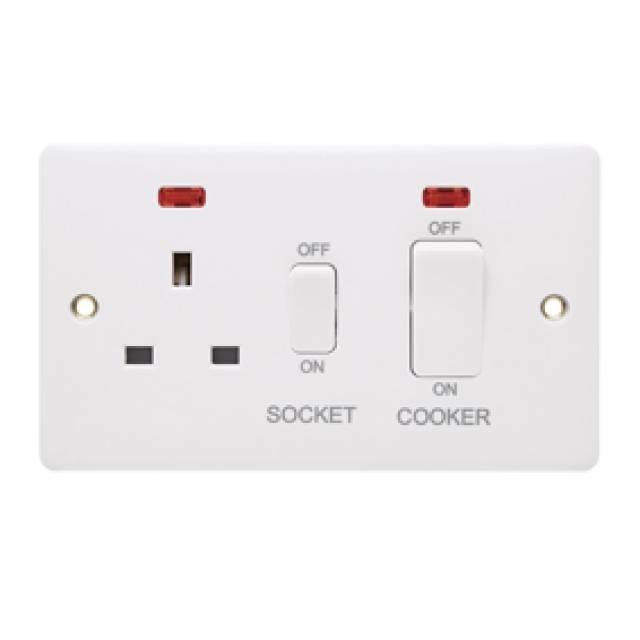 PROFILE+ WHITE COOKER UNIT HORIZ. NEON 45A WHT RKR