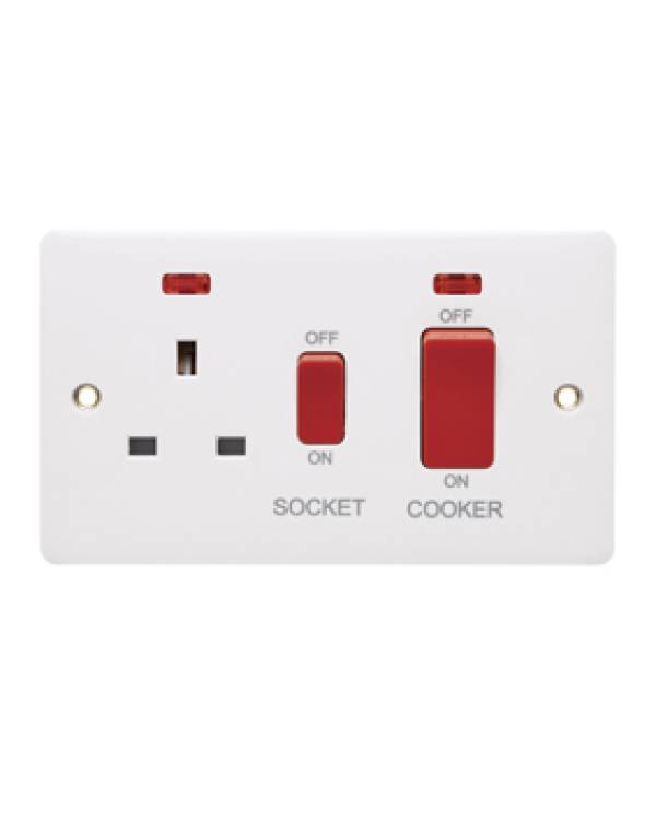 PROFILE+ WHITE COOKER UNIT HORIZ. NEON 45A RED RKR