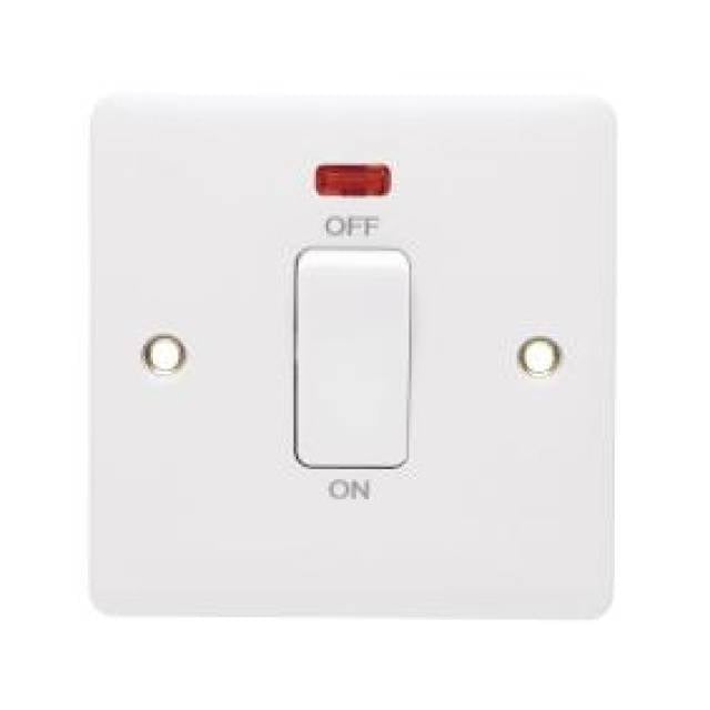 PROFILE+ WHITE 1G 1W DP SW 45A w/NEON WHT RKR