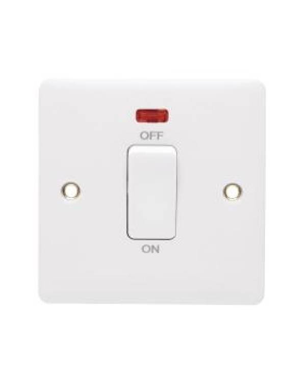 PROFILE+ WHITE 1G 1W DP SW 45A w/NEON WHT RKR